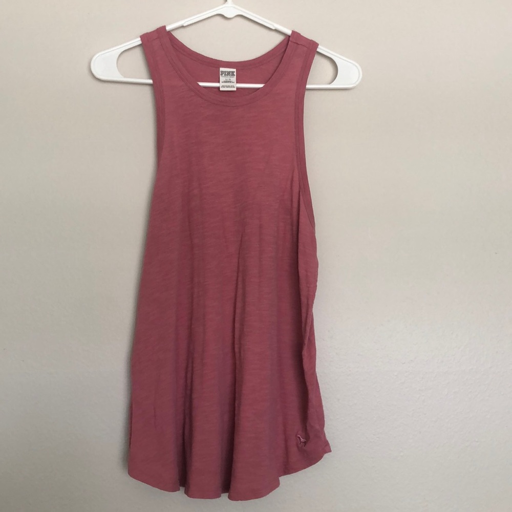 VS Pink racer back mauve tank